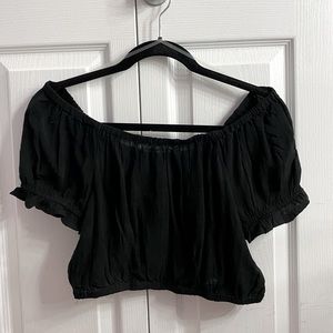 American Eagle cropped off the shoulder top